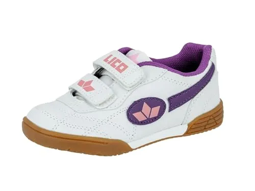 Lico Bernie V Unisex Kinder Multisport Indoor Schuhe - Laufschuhe für Kinder, ideal für verschiedene Sportarten, mit auswechselbarer Textileinlegesohle und rutschfester transparenter TPR-Laufsohle.