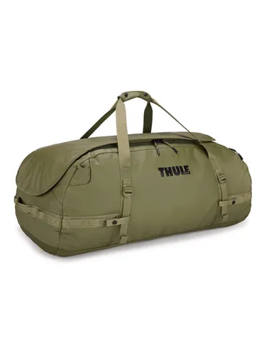 Thule Chasm 130 L Reisetasche Olivine - Reisetasche mit 130 L Volumen, 100 % recycelte Materialien und wandelbar zum Rucksack – ideal für umweltbewusste Abenteurer.