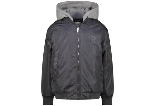 RAIZZED Übergangsjacke "Tombey" in Schwarz/Hellgrau, Größe 128 - Stylische RAIZZED Übergangsjacke "Tombey" in Schwarz/Hellgrau für Kinder. Mit Kapuze und praktischen Eingrifftaschen ideal für wechselhafte Wetterbedingungen.