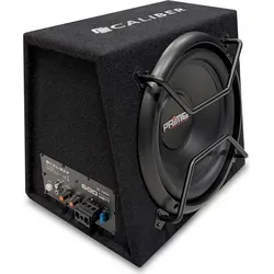 Caliber BC112SA Subwoofer mit Verstärker - 600 Watt 12-Zoll Tiefbass - Car-HiFi-Lautsprecher für beeindruckenden Bass mit integriertem Verstärker. Genießen Sie Ihre Lieblingsmusik unterwegs mit 600 Watt Spitzenleistung und breitem Frequenzbereich von 25 bis 3500 Hz.