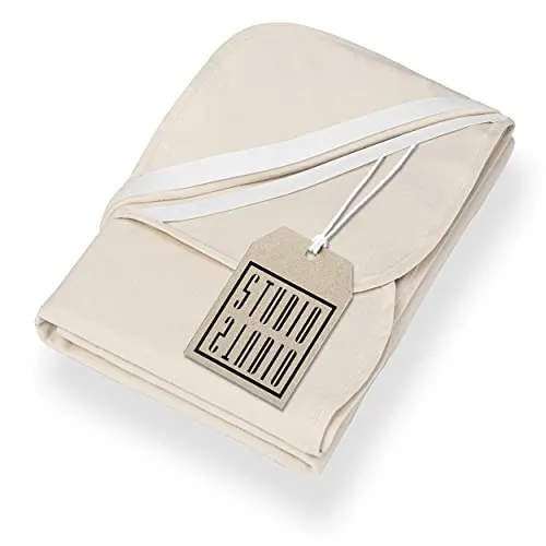 STUDIO Molton Matratzenschoner 140x200cm - Matratzenauflagen aus 100% atmungsaktiver Baumwolle, temperaturausgleichend und hautsympathisch für erholsamen Schlaf. Made in Germany, kochfest bis 95° und trocknergeeignet.