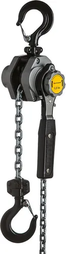 Delta Alum Kettenzug Hebelzug 1,5t - 3m - Leichter Aluminium Kettenzug mit 1,5t Tragkraft und ergonomischem Design. Ideal für den professionellen Einsatz, wartungsfreundlich und mit geprüfter Qualität.
