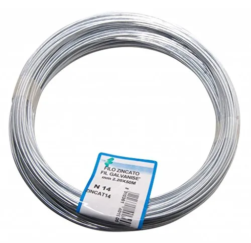 filomat zincat14 Verzinkter Draht für Spannung, Stahl, Ø 2,2 mm