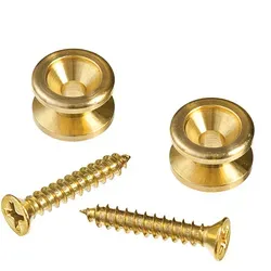 Planet Waves Endknöpfe Messing - 2 Stück Endknöpfe für Gitarre, langlebig und stilvolles Upgrade für Ihr Instrument