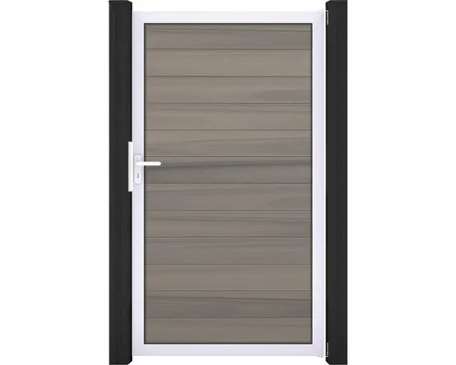 GroJa Solid Steckzaun Universal Tor Bi-Color - Gartenzäune: Hochwertiges Einzeltor mit co-extrudiertem Alurahmen, ideal für individuelle Zaunlösungen. Flexibel einsetzbar und in mehreren attraktiven Farben erhältlich.