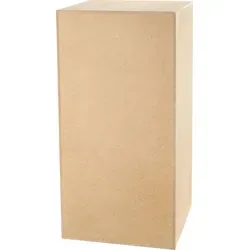 Dekosäule Unlackiertes MDF - Blumenständer im industriellen Look 80x40x40 - Vielseitige Dekosäule aus rohem MDF, ideal für Pflanzen oder Figuren. Leicht und transportabel, perfekt für Wohnzimmer, Büros oder Galerien.