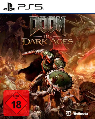 DOOM The Dark Ages - PS5 - PC- & Videospiele, actiongeladenes Spiel für die PS5 mit packender Grafik und intensiven Kämpfen, ideal für Fans der Doom-Reihe.
