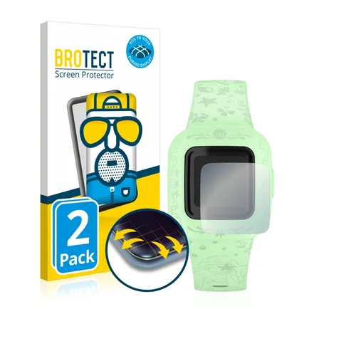 2x Fullscreen für Garmin Vivofit jr. 3 Matt Display Schutzfolie