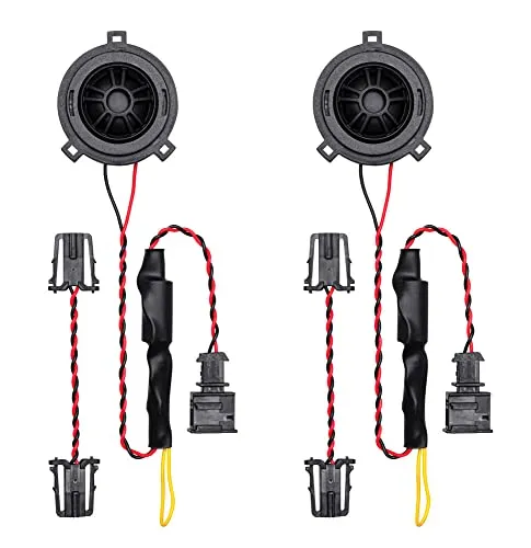 OPTION HS25AIR-VW Hochtöner für VW Fahrzeuge - Auto Hochtonlautsprecher, kompatibel mit Golf, Polo & T6.1, 25mm Plug & Play Hochtöner mit Akustikanpassung für optimales Klangerlebnis.
