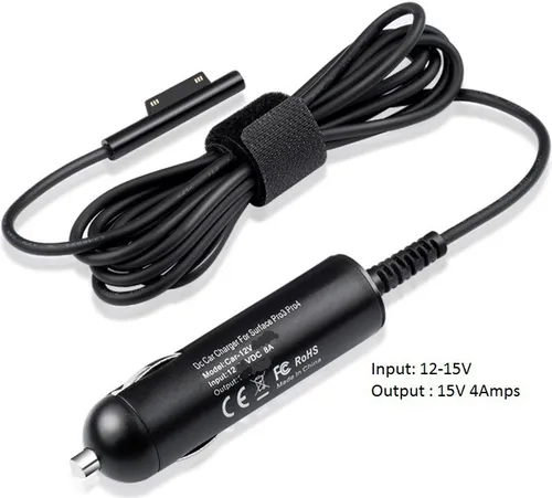 CoreParts Car Adapter für MS Surface Pro 6 - Notebook-Zubehör für Surface Pro 6, ideal für unterwegs mit schnellem Laden und kompakt für den Einsatz im Auto.