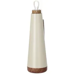 chic.mic Trinkflasche Bioloco Loop Grande Pearl Weiß BEL601 - Thermobehälter mit doppelwandiger Edelstahl-Konstruktion, hält Getränke bis zu 18 Stunden warm und überzeugt mit modernem, edlem Design.