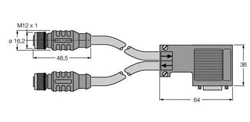 Turck PROFIBUS-Leitung RKSW-D9-R #6604659 - PROFIBUS-Leitung mit IP67 Schutzart, ideal für zuverlässige Datenübertragung in rauen Umgebungen, Temperaturbereich von -50 bis 80 °C.