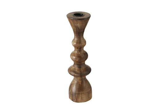 BOLTZE GRUPPE GmbH Kerzenständer Caconda aus Mango Holz - Eleganter Kerzenständer Caconda aus hochwertigem Mango Holz mit einer Höhe von 23 cm. Perfekt für stimmungsvolle Beleuchtung und als dekoratives Highlight in jedem Raum. Ideal für den täglichen Gebrauch oder besondere Anlässe.