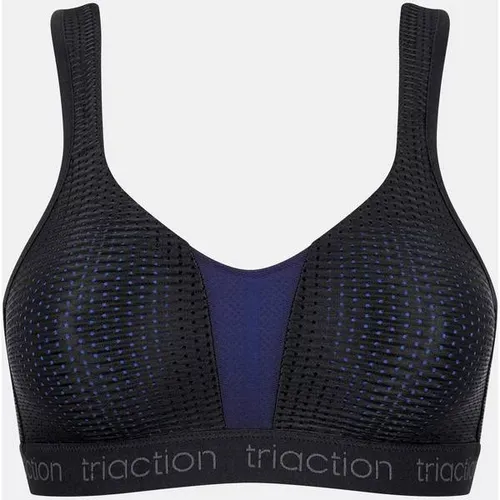 Triumph Damen Triaction Energy Lite N EX Sport-BH, bügellos, Schwarz, 80C - Funktionsunterwäsche mit ultimativen Halt und Atmungsaktivität. Der bügellose Sport-BH aus der Triaction Energy Lite Serie bietet Komfort und Flexibilität für jedes Workout.