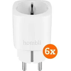 Hombli EU Smart Socket 6er-Pack - Sechs intelligente WLAN-Steckdosen für einfache Steuerung via App. Messen den Energieverbrauch und ermöglichen Timer-Einstellungen für optimale Nutzung. Ideal für effizientes Energiemanagement.