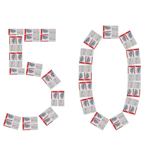 Novus Standardheftklammer 24/6, verzinkt, 1000 Stück pro Packung (50x1000), 6mm, für Papierstapel bis 25 Blatt