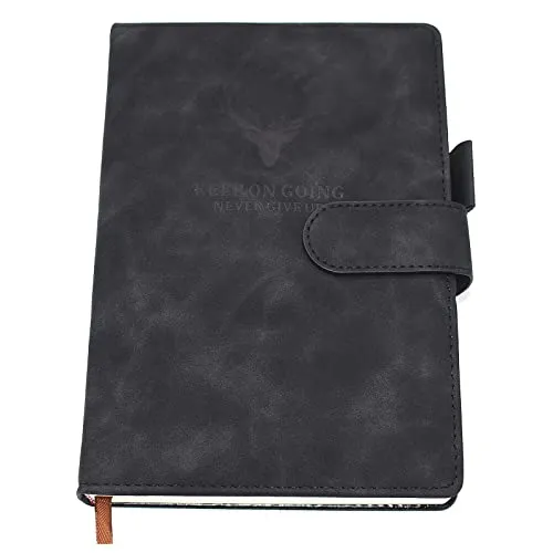 Earning Power Notizbuch A5 liniert,Hardcover Tagebuch Mit 360 Seiten Und 80gsm Premium-Papier. Für Notizen, Planung, Studium, Reisen, Zeichnungen, Skizzen Und Projekte (schwarz)