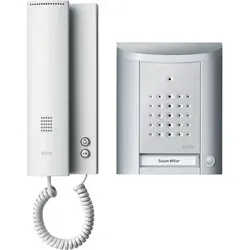 Schneider Electric 1FamilienTürSprechanlagenSet Silber - Hochwertige Gegensprechanlage für Einfamilienhäuser, stilvolles Design und einfache Installation