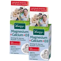 Kneipp Magnesium + Calcium + D3 2X150 St