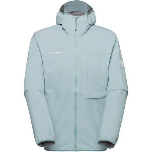 Mammut Ducan Light Hardshell Kapuzenjacke Gr. S grau - Leichte Hardshelljacke in Grau, Größe S. Sie bietet hervorragenden Windschutz und ist PFC/PFAS-frei. Ideal für Wanderungen, mit wasserdichter Kapuze und strapazierfähigem Material. Entdecken Sie weitere Mammut Produkte bei Bergfreunde.de!