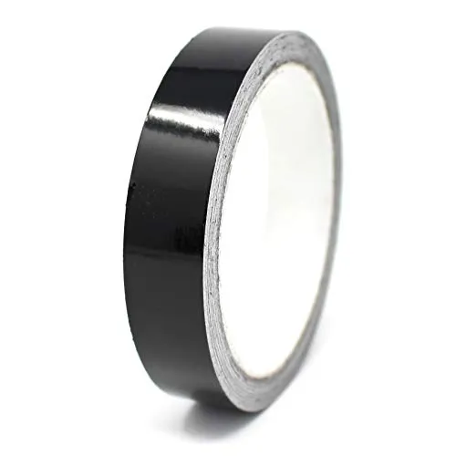 Finest Folia 10 Meter (0,79€/Meter) Zierstreifen Auto Motorrad Boot Modellbau Farbauswahl Dekorstreifen Seitenstreifen Klebestreifen (Schwarz Glanz, 12mm Breite)