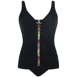 SUNFLAIR Damen Tankini mit Softschalen - Tankinis für Damen mit eingearbeiteten Softschalen, aushakbaren und verstellbaren Trägern, ideal für individuellen Tragekomfort und eine schöne Silhouette.