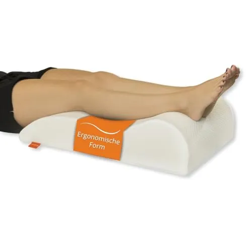 sleepling Venenkissen - Beinhochlagerungskissen 40 x 68 cm - Beinkissen für optimale Druckentlastung und venösen Blutfluss, waschbar bis 60 Grad, schadstoffgeprüft und Made in EU für höchste Qualität und Nachhaltigkeit.