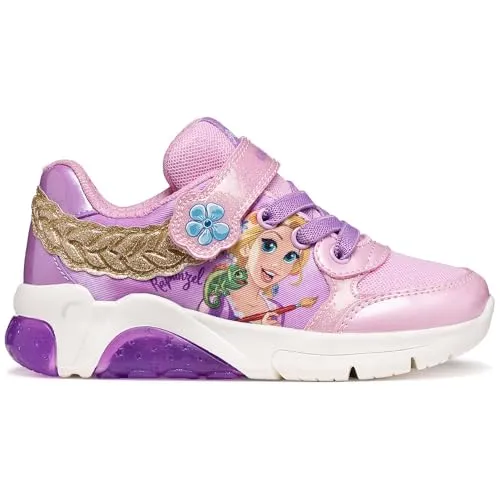 Geox Sneaker "J FADINLIGHT GIRL" für Damen, Gr. 30, rosa-lila - Stylische Sneaker mit blinkenden Lichtern für kleinen Mädchen. Aus hochwertigem Lederimitat und Textil, ideal für den täglichen Spaß. Mit praktischem Klettverschluss und elastischen Schnürsenkeln.