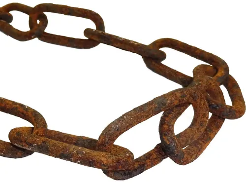 vitaliano Rundstahlkette 2 m rostige Kette - Eisenwaren, ideale Deko für Haus, Garten und Events im Antik-Stil, gefertigt aus echt gerostetem Stahl für einen authentischen Vintage-Look.