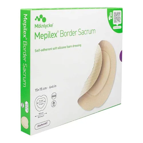 Mepilex Border Sacrum Schaumverband 15x15 cm steril Inhalt: 5 St