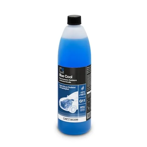 ERRECOM Blue Cool, Blaue Kühlerflüssigkeit -10°C/+103°C, Frostschutzmittel G11 mit NAP Free-Inhibitorpaket, gebrauchsfertig, 1 Liter