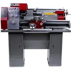Drehmaschine PM3800 mit 400 Volt Motor - Metallbearbeitung: Leistungsstarke Drehmaschine mit 400 Volt Motor für präzise Bearbeitung, 12 Drehzahlen von 65 bis 1.650 U/min und integrierte Schlossmutter für Gewindeschneiden.