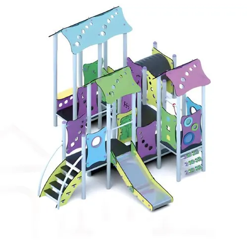 Kinderspielplatz Freizeitanlage mit Rutschbahn und Burg-Thema - Ideal für Kinder von 1-11 Jahren, fördert kreatives Spielen und Bewegung. Mit 2 Jahren Herstellergarantie und modernem Design, für unvergessliche Erlebnisse im Freien.