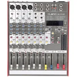 Klang 08-2 FX BT Mischpult - Mischpult mit Bluetooth-Funktion, ideal für Live-Events und Streaming mit herausragender Klangqualität und vielseitigen Effekten.