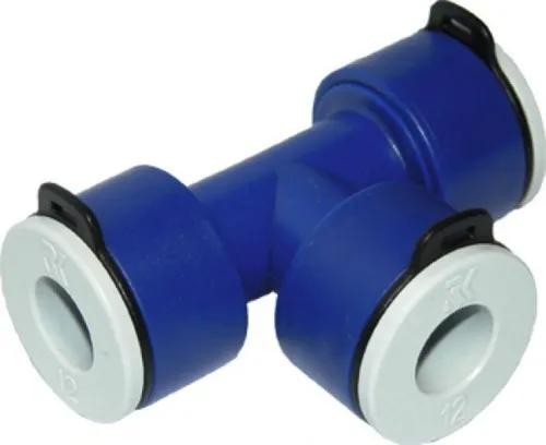 Reich UniQuick T-Verbinder 12mm - Flexibler Rohrverbinder für dein UNIQUICK-System. Einfaches Zusammenstecken und Lösen im Handumdrehen – ideal für individuelle Wasserleitungsverlegungen.