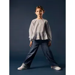 NAME IT Girl Jeans Wide Fit - Mädchen-Jeanshosen, weite Passform für optimalen Komfort, aus 50% Bio-Baumwolle für nachhaltigen Style.