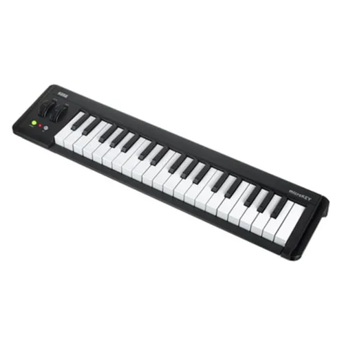 Korg microKEY 37 MkII - Kompaktes MIDI Keyboard - Tragbare & Arranger-Keyboards mit 37-Tasten Natural Touch-Minitastatur, ideal für mobile Musiker. Inklusive KORG Software Bundle und USB-Kabel.
