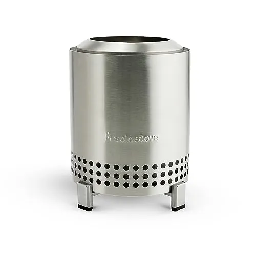 Solo Stove Mesa Tischfeuer Outdoor - Raucharmer Mini Tischkamin aus Edelstahl, ideal für Garten, Terrasse und Balkon. Mit 360°-Luftstrom für ultraheiße Flammen und vielseitiger Brennstoffnutzung (Pellets oder Holz). Inkl. Standfuß und Tragetasche.