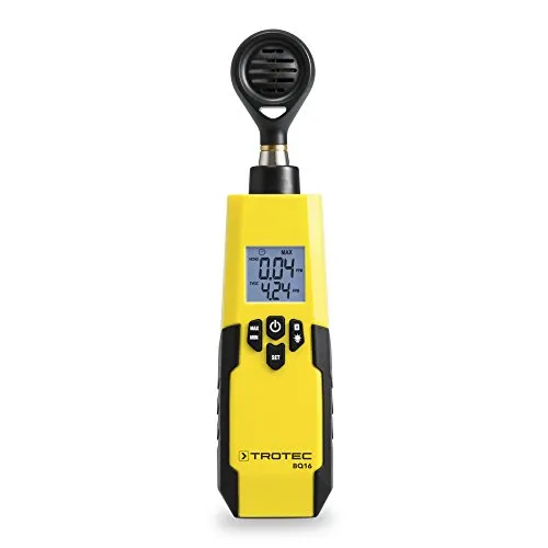 Trotec Luftqualitätsmessgerät BQ 16 - Sonstige Messtechnik, mobiles Gerät zur präzisen Messung von Formaldehyd und TVOC mit dualem Display und Hintergrundbeleuchtung für einfache Bedienung.