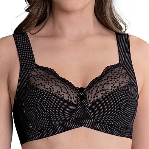 Anita Orely Support BH Schwarz D 110 - Bügelloser BH von Anita mit optimalem Halt und elegantem Design. Weiche, breite Träger und formgebende Cups für hohen Tragekomfort im Alltag.