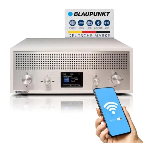 Blaupunkt RXD 190 Verona DAB+ Nostalgieradio mit Bluetooth - Digitalradio mit nostalgischem Design, Bluetooth-Funktion für kabelloses Streaming und 2 Jahre Herstellergarantie.