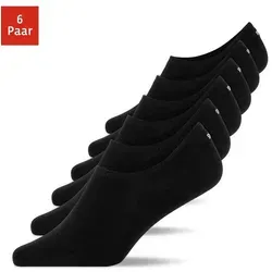 Snocks Füßlinge aus Bio-Baumwolle - 6 Paar, rutschfest und unsichtbar - Sportsocken aus 75% Bio-Baumwolle, rutschfest mit Silikonpad, ideal für Sneaker und Loafers, für einen perfekten, sockenlosen Look.