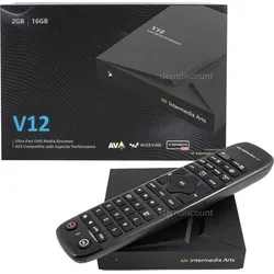 Intermedia Arts V12 4K UHD Android 11 IPTV Streaming Box - Erleben Sie mit der Intermedia Arts V12 4K UHD Streaming Box erstklassiges Entertainment. Mit modernster Technik und vielseitigen Anschlussmöglichkeiten ist sie ideal für Ihr Heimkino.