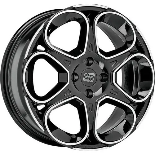 MSW 83 Alufelge für Volkswagen Maggiolino 7,5x18 - Felgen in GLOSS BLACK FULL POLISHED, ideal für einen stilvollen Look und optimale Performance auf der Straße.