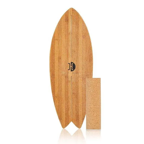 JUCKER HAWAII Balance Board Ocean Rocker Bamboo - Das Bambus Balance Board mit einzigartigem Rocker Shape sorgt für Action und Spaß beim Training. Ideal für alle Altersgruppen, fördert es spielerisch Gleichgewicht und Reflexe. Inklusive Korkrolle für den perfekten Einstieg.