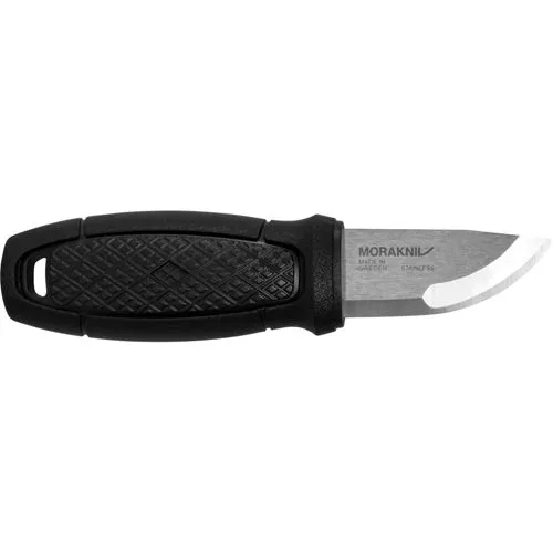 Morakniv Eldris Neck Knife - Kompaktes Gürtelmesser mit schwarzem Kunststoffgriff - Gürtelmesser mit ergonomischem Griff für optimalen Halt, ideal für Outdoor-Abenteuer und vielseitige Anwendungen.