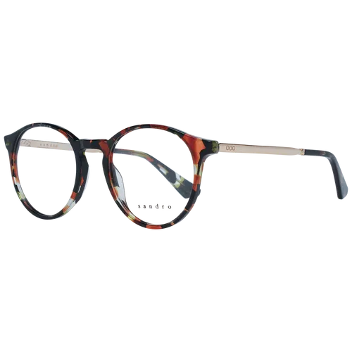 Sandro Brille SD2030 220 49 Damen Braun - Brillenfassungen für Damen, stilvolle runde Form aus hochwertigem Azetat in Braun, inklusive Original-Etui für optimalen Schutz.