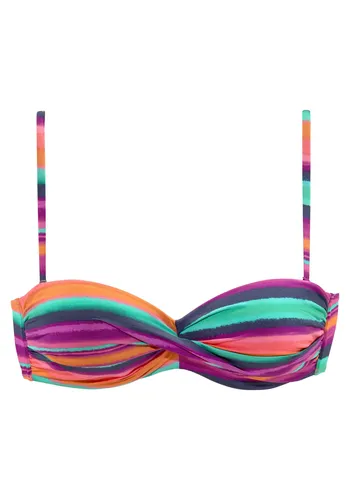 LASCANA Bandeau-Bikini-Top Rainbow - Neckholder-Bikinis mit 5 Tragevariationen, ideal für individuellen Style und perfekten Sitz am Strand oder Pool.