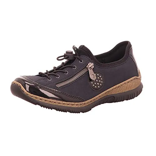 Rieker Damen N3268 Slipper - Slipper & Mokassins für Damen, flach und bequem mit normaler Weite, ideal für den täglichen Gebrauch und lange Spaziergänge.