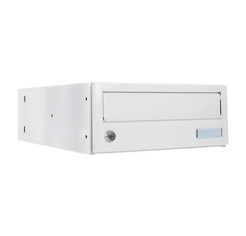 Profirst Briefkasten Mail PM 190 - Weiß mit Namensschild - Eleganter Wandbriefkasten in Weiß, wasserabweisend und mit praktischem Namensschild. Ideal für den modernen Eingangsbereich.